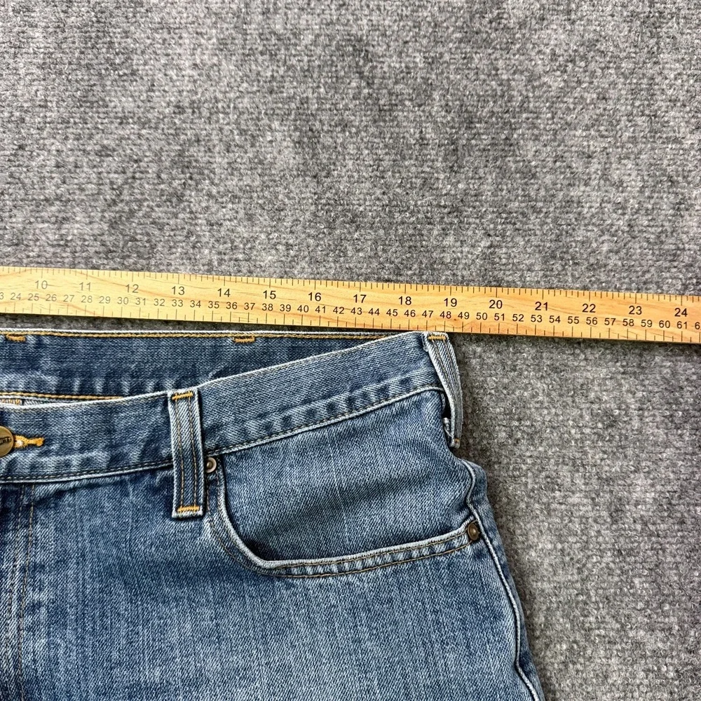 Carhartt Relaxed Fit Jeans Mens 38x29 Blue Denim Straight Leg Workwear Pants